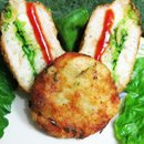 Left over rice Tiranga Cutlets Left over rice Tiranga Cutlets