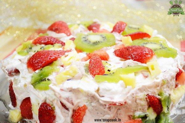 Eggless Fruit Cake Microwave Indian Dessert Fresh Fruit Cake In Microwave